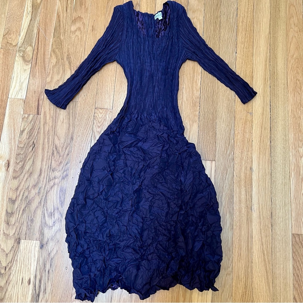 Alquema Smash Pocket Dress in Eggplant